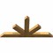 Ekena Millwork Saratoga Rough Sawn Timber Gable Bracket, Western Red Cedar, 72"W x 36"H x 4"D x 6"F, 12/12 Pitch GBW072X36X0406SAR00RWR - alternate 3